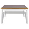 Wooden Table with 4 Wooden Chairs Furniture Set Brown