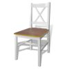 Wooden Table with 4 Wooden Chairs Furniture Set Brown