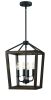 4 - Light Dimmable Geometric Chandelier