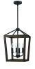 4 - Light Dimmable Geometric Chandelier