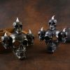 Halloween Skull Light Horror Smoke Electronic Candle Light Decor