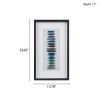 Cerulean Stones Framed Blue Agate Shadowbox Wall Decor Panel