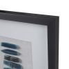 Cerulean Stones Framed Blue Agate Shadowbox Wall Decor Panel