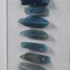 Cerulean Stones Framed Blue Agate Shadowbox Wall Decor Panel