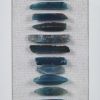 Cerulean Stones Framed Blue Agate Shadowbox Wall Decor Panel