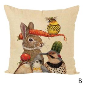 New Animal Owl Cushion Cover (Option: 2 Style-45x45cm)