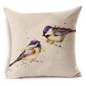 Cotton Branch With Pattern With Pillow Pillow Cover (Option: 3 Style-45x45cm)