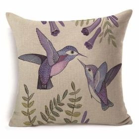 Cotton Branch With Pattern With Pillow Pillow Cover (Option: 12 Style-45x45cm)