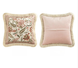 Fantasy American French Sofa Pillowcase Bedside Cushion (Option: A-45x45cm Pillowcase Inner Core)