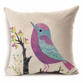 Cotton Branch With Pattern With Pillow Pillow Cover (Option: 20 Style-45x45cm)