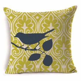 Cotton Branch With Pattern With Pillow Pillow Cover (Option: 7 Style-45x45cm)