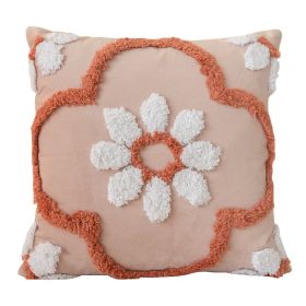 Nordic Cushion Three-dimensional Tufted Bed & Breakfast Pillowcase (Option: Diamond Flower-Pillow Cover Pillow Core)