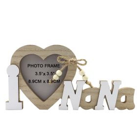 Wooden Wedding English Letters Love Photo Frame Crafts Ornaments (Option: JM01927-Photo Frame)