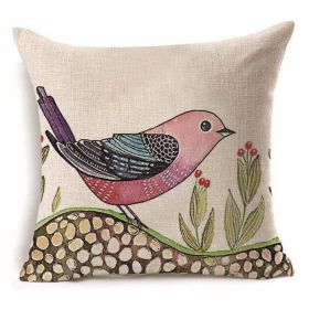 Cotton Branch With Pattern With Pillow Pillow Cover (Option: 2 Style-45x45cm)