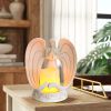 [only for pickup with a prepaid label]Nordic Style Resin Angel Electronic Candle Holder Living Room Church Decorations