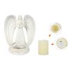 [only for pickup with a prepaid label]Nordic Style Resin Angel Electronic Candle Holder Living Room Church Decorations