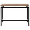 5-Piece Kitchen Counter Height Table Set, Industrial Dining Table with 4 Chairs