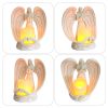 [only for pickup with a prepaid label]Nordic Style Resin Angel Electronic Candle Holder Living Room Church Decorations