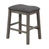3 Piece Dining Table with Padded Stools, Table Set with Storage Shelf