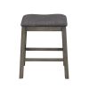 3 Piece Dining Table with Padded Stools, Table Set with Storage Shelf