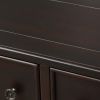 Rustic Entryway Console Table, 60" Long with two Different Size Drawers and Bottom Shelf for Storage
