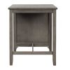 3 Piece Dining Table with Padded Stools, Table Set with Storage Shelf