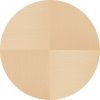 42"Modern Round Dining Table with Printed OAK Color Grain Table Top; Metal Base Dining Table;  End Table Leisure Coffee Table